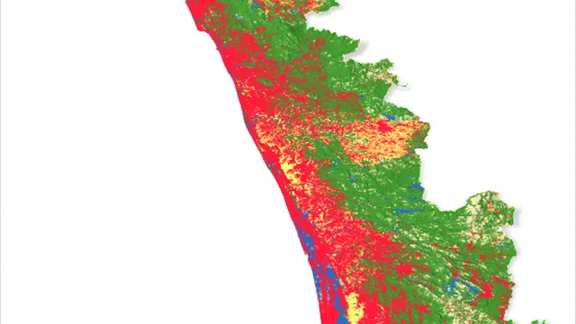 3D land cover map of Kerala